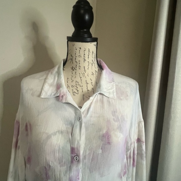 🎯Z Supply Pink and White Blouse - Picture 7 of 13